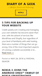Mobile Screenshot of diaryofageek.com